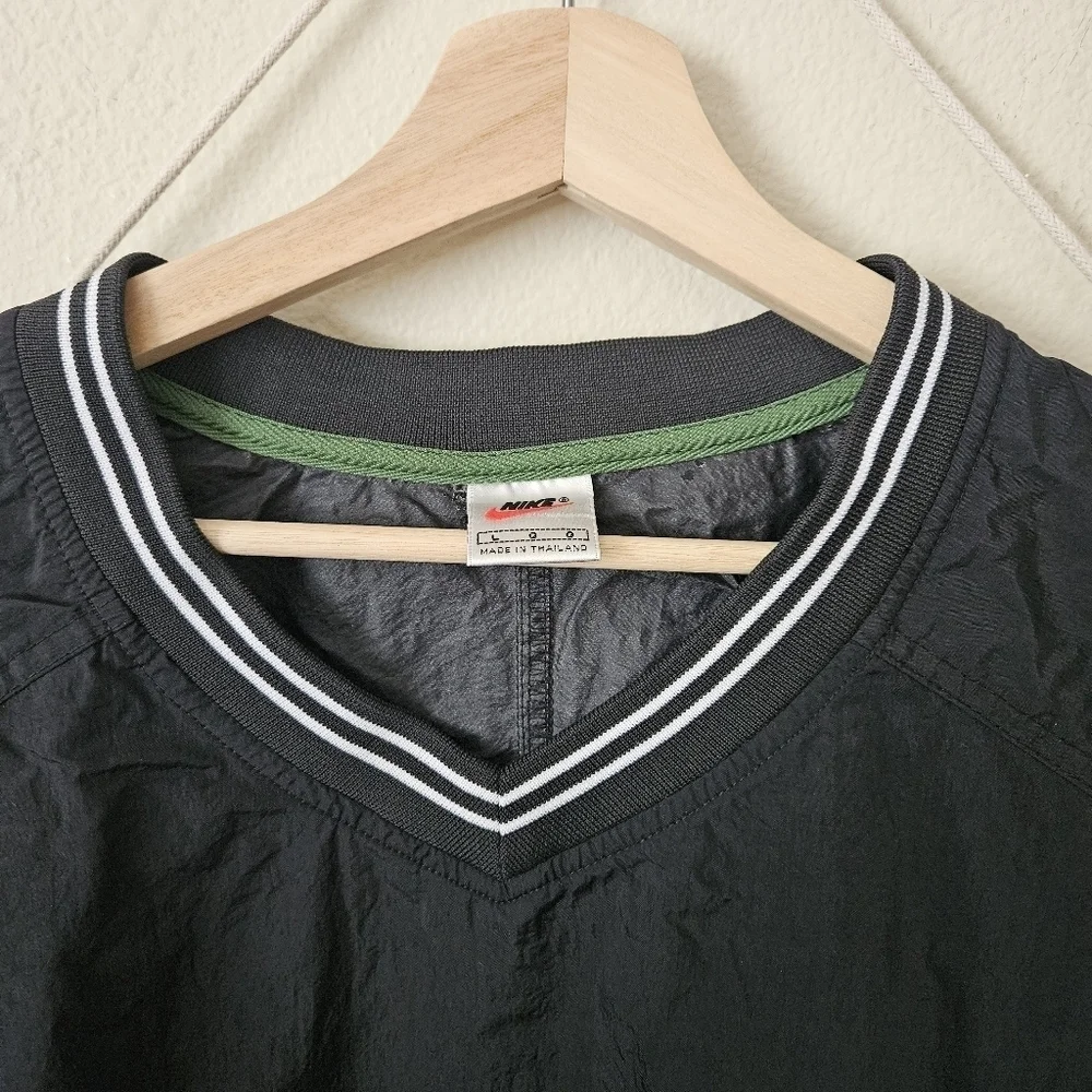 Vintage Nike Black Pullover Windbreaker Large - Picture 7 of 9